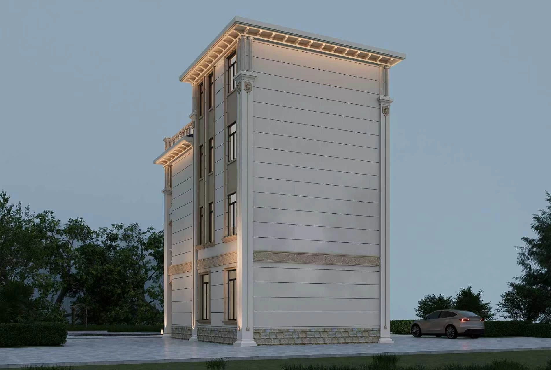 崇明四层轻奢欧式自建别墅｜新鲸匠装饰乡墅精工力作